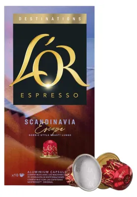 Obrázok produktu pre Kapsuly kávy L'OR Scandinavia Escape určené pre kávovary Nespresso®, 10 kusov.