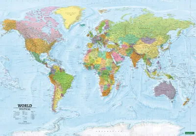 Produktbild von World map XXL, political, english, 1:15.000.000, Poster, freytag & berndt