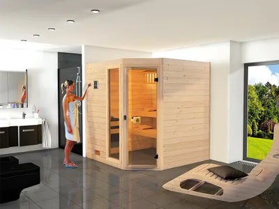 Immagine prodotto di Sauna angolare WEKA MH 539 GTF Gr.2, 539.2020.43.00