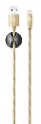 Produktbild von ALIGATOR PREMIUM 2A kabel, Lightning 2m, zlatý