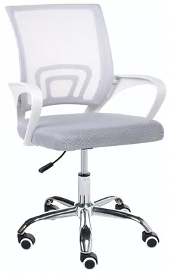 Produktbild von BELIANI Bürostuhl Hellgrau aus Stoff Höhenverstellbar Drehbar Modernes Design Schreibtischstuhl Drehstuhl für Home Office Büro