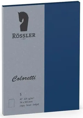 Produktbild von Doppelkarte Coloretti A7 hoch VE=5 Stück Jeans