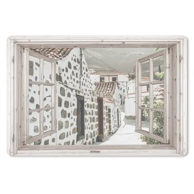 Produktbild von MuchoWow® Schreibtischunterlage Durchschauen - Griechenland - Sommer 60x40 cm - XXL Mauspad - Großes Mauspad