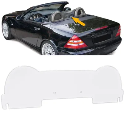 Für Mercedes SLK R170 ab 1996-2004 Windschutz Windschott Acrylglas Klar in der Farbe von Carparts-Online GmbH