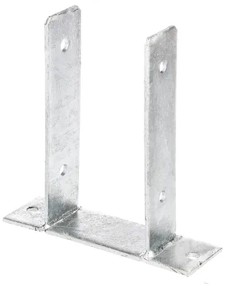 Produktbild von Alberts U-Pfostenträger zum Aufschrauben, feuerverzinkt, Breite 101 mm