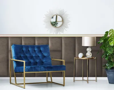 Obrázek produktu pro Nástěnné panely 3D 30 x 90 cm čalouněné - pro velmi snadnou montáž, z velurové tkaniny, s měkkou výplní, barva studená hnědá