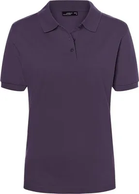 Produktbild von James & Nicholson Damenpoloshirt Classic, Gr. L,aubergine