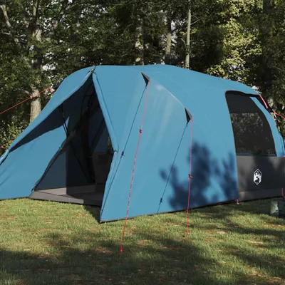 Produktbild von Hochwertigen Möbel Campingzelte - Blau Kuppelzelt mit Dach mit Speicher Blau 455x252x178cm NEU6672346