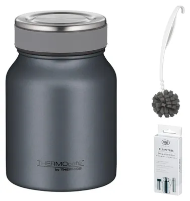 Zdjęcie produktu dla THERMOS TC FOOD JAR 0,50 l Thermobecher – Vorteilsset mit Reinigungsbürste CLEAN FIX 30 cm + CLEAN TABS (20 Stück)