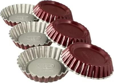Backformen Ø 10 cm, 6er Set, antihaftbeschichtet, ofenfest bis 230 °C
