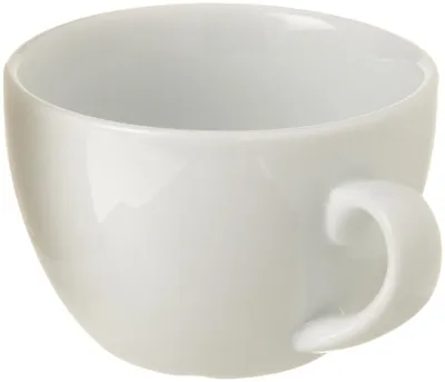 Teetasse aus Porzellan, weiß, 200 ml, Ø 8,7 x 11 x 6 cm