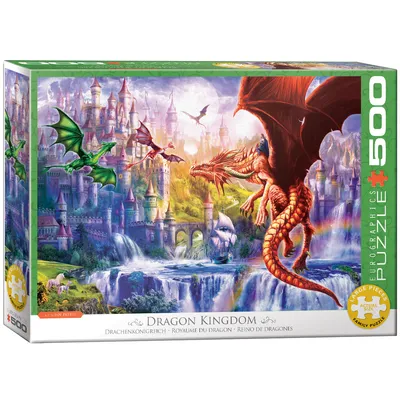 Immagine prodotto di Eurographics Puzzle Drachenkönigreich, Fantasy, 500 Teile, 68 x 48 cm, 6500-5362
