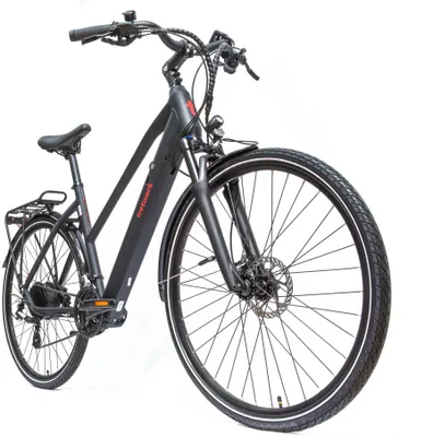 Zdjęcie produktu dla Damski rower trekkingowy z napędem elektrycznym Tretwerk Seville 5.0, Shimano Altus