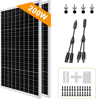 Obrázek produktu pro 200W solární modul solární panel 2x100W fotovoltaický solární systém baterie pro obytné automobily 0% DPH