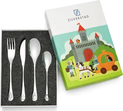 Produktbild von ZILVERSTAD Kinderbesteck Knights and Princess 4-teilig. 114090 8720052015013
