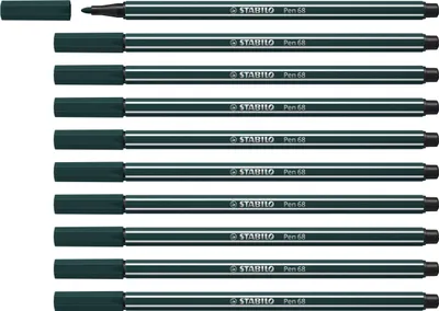 Image de Stabilo pen 68 feutre vert terre -10u-