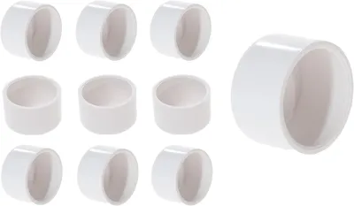 Productafbeelding van PVC Pijp Koppelingen - Pijpmoffen - DIY Meubels Bouwen - Meubelkwaliteit glad oppervlak - 1 inch - Wit
