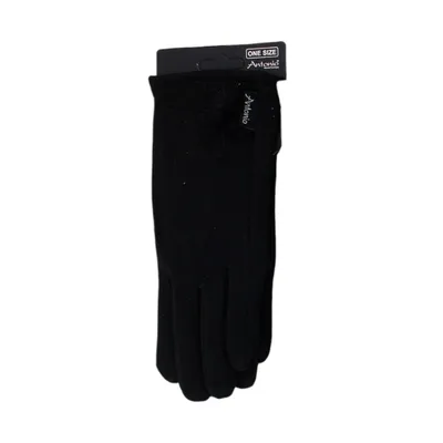 schwarze Winterhandschuhe