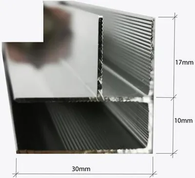 Immagine prodotto di Glaswerk Westfalen- profilo a U in alluminio 200x30x27cm