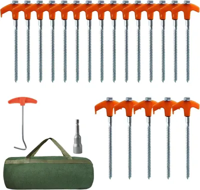 Obrázok produktu pre Stanové kolíky 15 ks, 21 cm, oceľ, pre kempovanie
