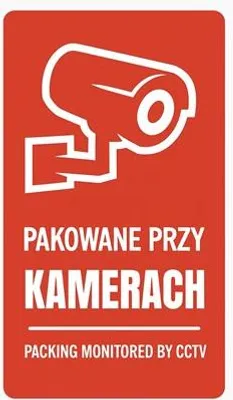 Obrázek produktu pro BALENO KAMERAMI výstražná samolepka 100x50mm 100ks.