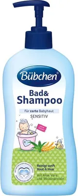 Zdjęcie produktu dla Bübchen Szampon i żel pod prysznic z aloesem i proteinami pszenicy, 400 ml