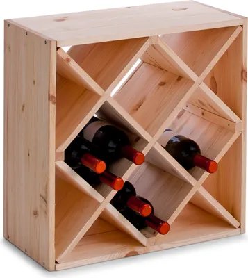 Produktbild von Zeller Weinregal, Naturholz 52 x 25 x 52 cm, 13171