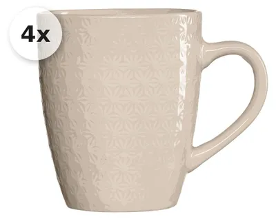 Produktbild von Becher 350ml 4er Set Floris creme