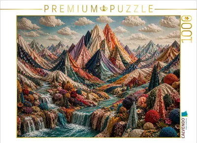 Produktbild von CALVENDO Puzzle Stoffberge der Träume | 1000 Teile Lege-Größe 64x48cm Foto-Puzzle für glückliche Stunden