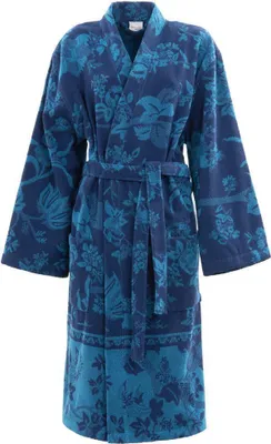 Produktbild von Bassetti Bademantel Genova Farbe Blau-B1 Größe XL  100% Baumwolle