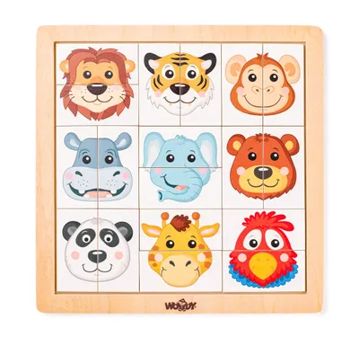 Image de Puzzle en bois, casse-tête - Safari