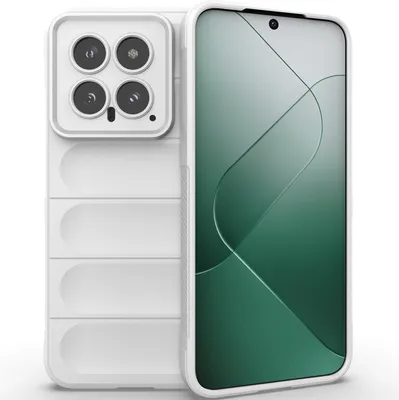 Produktbild von Handyhülle für Xiaomi 14 Weich TPU Silikon Stossfest Anti-rutsch Hülle Weiß