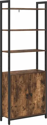 Zdjęcie produktu dla vidaXL Regał z dębu wędzonego 60 x 24 x 161 cm materiał drewnopochodny