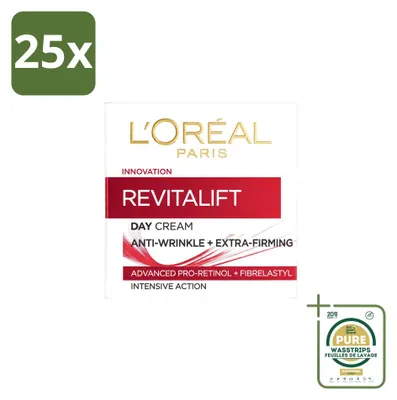Productafbeelding van 25 x L'Oréal Revitalift 40+ Anti-rimpel dagcrème - 50 ml - Voorraadpakket - 25 stuks