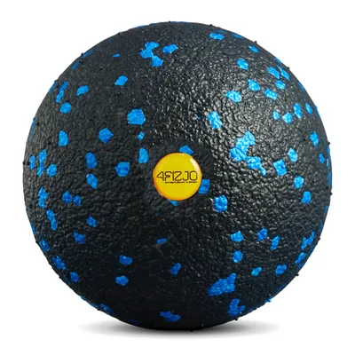 Produktbild von 4FIZJO EPP Massageball 12 cm, Triggerpunkt- & Selbstmassage, Faszienrolle, Muskelentspannung, Physiotherapie & Rehabilitation, schwarz-blau