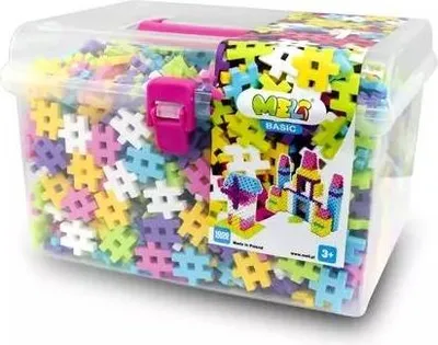 Productafbeelding van Klocki Meli Basic Roze Reisdoos, 1000 stuks - constructieset 3+