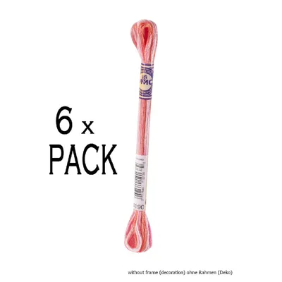 Produktbild von 6x DMC Stickgarn Mouline Variations 417F -4190, 6-fädig, 8m, VPE