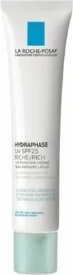 A product shot of a tube of La Roche-Posay Hydraphase HA Nährcreme UV SPF25 Rich.