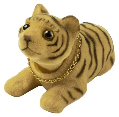 Imagen del producto de Solidchoice - Adorno para coche y hogar, figura de tigre con cabeza que se mueve