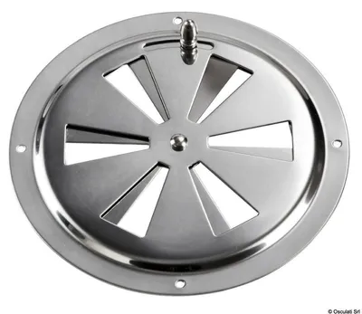 Obrázok produktu pre Vetracia mriežka, kruhová VA oceľ + sieťka proti hmyzu 127 mm, 1 kus