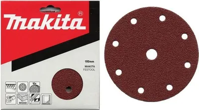 Produktbild von Makita Schleifpapier Ø 150 mm/K40/10 Stk. 50 mm - K40 - 10 Stk.