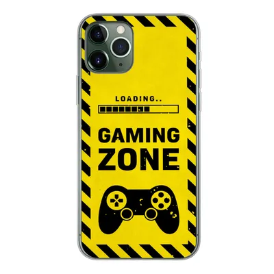 Produktbild von MuchoWow® Handyhülle Schutzhülle Hülle für iPhone 11 Pro Spiele - Zitate - Controller - Spielzone - Spiel Silikon Softcase Handy Hülle - Handy