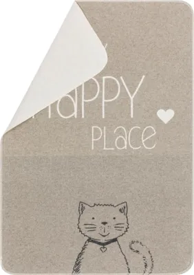 Produktbild von Haustierdecke My Happy Place Katze Farbe Rauch 70x90cm von David Fussenegger