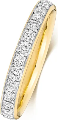 Produktbild von 18 Karat (750) Gold 2,7mm Slight Court Form Diamant Trauring/Ehering/Hochzeitsring Brillant-Schliff 0.32 Karat G - SI1, 54 (17.2); TRS1877418KYRSN