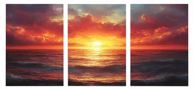 Produktbild von Malen nach Zahlen – Sonnenuntergang – 75 x 50 cm