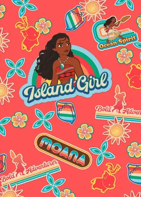 Produktbild von Disney Fototapete Vaiana Rosa und Blau - 612734 - 200 x 280 cm
