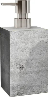 Produktbild von SANILO Seifenspender, Beton, H 16,5 cm, B 7,0 cm, 320 ml Füllmenge, mit robuster, rostfreier Kunststoffpumpe, bruchsicher, pflegeleicht, leicht nachfüllbar, perfekte Dosierung, vielseitig einsetzbar für Bad & Küche.