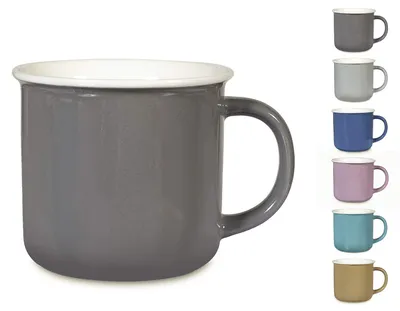 Produktbild von H&H Set mit 6 Jumbo-Buntstiftbechern aus neuem Bone China ohne Teller cc400