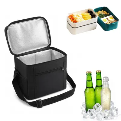 Productafbeelding van Opvouwbare geïsoleerde koeltas 10L, waterdicht, schouderriem