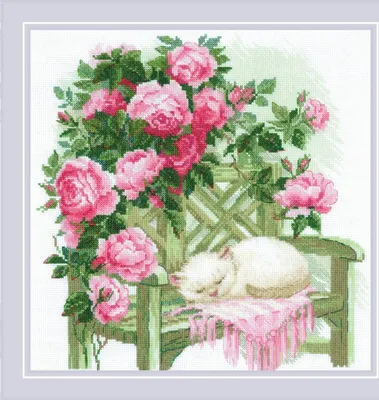 Produktbild von Riolis gezählter Kreuzstich Kit "Süße Träume", 30x30cm